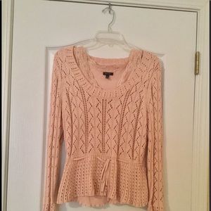 Rose crochet sweater with tank top
